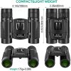POLDR 8x21 Binoculares pequeños, compactos y livianos para adultos, niños, observación de aves, viajes, turismo, mini binoculares plegables de bolsillo para conciertos, teatros, óperas - Imagen 2