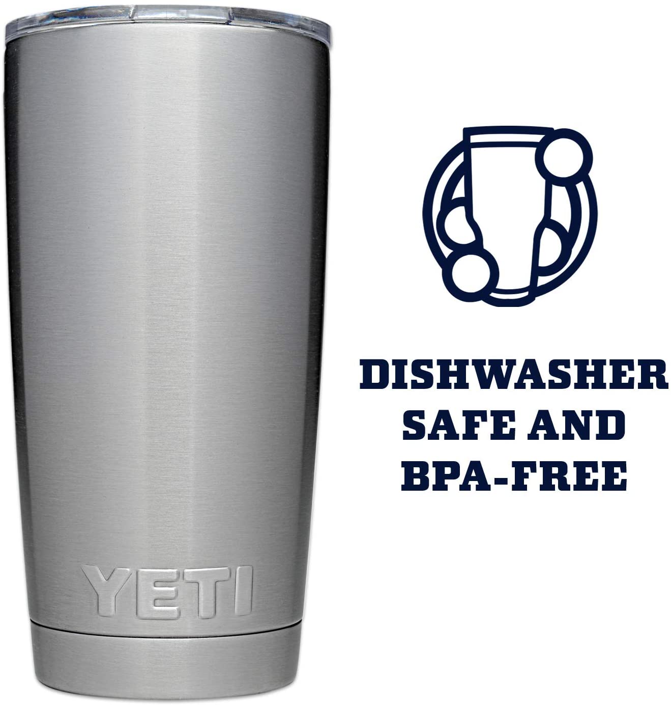 YETI Rambler® - Vaso de acero inoxidable, con aislamiento al vacío y tapa  MagSlider, de 30, 20 y 10 onzas