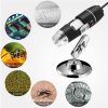 Endoscopio de aumento Jiusion de 40 a 1000x, microscopio digital USB 2.0 de 8 LED, mini cámara con adaptador OTG y soporte de metal, compatible con Mac Window 7 8 10 Android Linux - Imagen 2