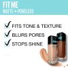 Base de maquillaje líquida Fit Me Matte + Poreless de Maybelline, Porcelana clara, 1 fl; onz; Fundación libre de aceite - Imagen 6
