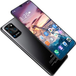 Jiewen Teléfono Móvil, Smartphones con Android 4G Dual SIM, 8GB RAM + 256GB ROM, Pantalla Completa 7.5 Pulgadas, Procesador Móvil Diez Núcleos, Dual SIM, Cámara 16 + 8MP, Batería 6800mAh, Negro