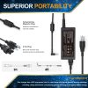 Cargador adaptador de CA de 45 W, 19,5 V, 2,31 A, compatible con HP Notebook 15, cargador 15-ba009dx 15-ba079dx 15-ba113cl 15-bs015dx 15-bs113dx 15-bs115dx 15-bw011dx 15-bw032wm, cable de alimentación para ordenador portátil - Imagen 2