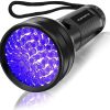Linterna UV Luz negra, Vansky 51 LED Blacklight Detector de orina para Pets para orina de perro/gato, manchas secas, chinches, a juego con eliminador de olores de Pets