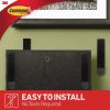 Command - Tiras para colgar cuadros grandes, color negro, soporta hasta 16 libras, 4 pares - Imagen 2