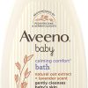 Aveeno Baby Calming Comfort Bath con relajantes aromas de lavanda y vainilla, fórmula hipoalergénica y sin desgarros, sin parabenos ni ftalatos, 18 onzas líquidas (paquete de 1)