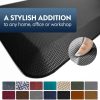 Sky Solutions Alfombrilla antifatiga - Alfombrillas de Home & Kitchen acolchadas de 3/4 pulgadas - Cojín cómodo de espuma antideslizante para escritorio de pie, oficina o piso de garaje (Mini 17"x24", negro) - Imagen 8