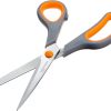 Amazon Basics - Tijeras de oficina multiusos, agarre cómodo, titanio fundido, acero inoxidable, paquete de 3 - Imagen 4