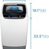 Lavadora portátil para Apparel de BLACK+DECKER, lavadora pulsadora compacta para Apparel, tina de .9 pies cúbicos, blanca, BPWM09W - Imagen 2