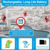 Cámaras de seguridad inalámbricas al aire libre - 1080p HD visión nocturna WiFi cámaras inalámbricas para seguridad en el Home & Kitchen, cámara de vigilancia impermeable con detección de movimiento, audio de 2 vías, batería recargable, almacenamiento SD - Imagen 6