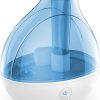 Humidificador ultrasónico de vapor frío Pure Enrichment® MistAire™: la unidad premium dura hasta 25 horas con un funcionamiento silencioso, apagado automático, función de luz nocturna y sin BPA
