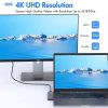 Adaptadores USB C Hub para MacBook Pro 2020, MacBook Pro Adaptador USB MacBook HDMI Multiport Mac Dongle Accesorios para MacBook Pro Air 2020-2018 con 4K HDMI, 2 puertos USB 3.0, SD/TF, Thunderbolt 3, USB C - Imagen 6