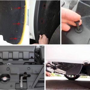 GOOACC 240 clips de retención de parachoques para coche, remaches de plástico, sujetadores, kit de retención de empuje, tamaños más populares, juego de remaches de pasador de empuje automático, clips de guardabarros de panel de puerta para GM Ford Toyota Honda Chrysler - Imagen 8