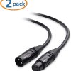 Cable Matters 2-Pack Premium XLR a XLR Cable de micrófono 3 pies - Imagen 2