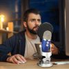 Aokeo Professional Microphone Pop Filter Mask Shield para Blue Yeti y cualquier otro micrófono, Micrófono de doble capa Wind Pop Screen con un brazo estabilizador de clip de cuello de cisne flexible de 360 ° - Imagen 5