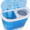 Lavadora portátil ZenStyle Compact Twin Tub 9.9 LB Mini Lavadora de carga superior/Spinner con manguera de entrada de 6.57 FT