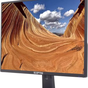 Sceptre Monitor LED profesional delgado de 24 pulgadas, 75 Hz, 1080p, 2 altavoces integrados HDMI VGA, máquina negra (serie E248W-19203R) - Imagen 3