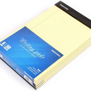 Mintra Office Legal Pads - ((BASIC CANARY 6pk, 5in x 8in, NARROW RULED)) - 50 hojas por bloc de notas, bloc de notas microperforado, papel de cuaderno para la escuela, la universidad, la oficina, los negocios - Imagen 6