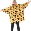 EL COMFY Original | Disney Mickey Mouse y Minnie Mouse Golden Harvest Comfy | Manta de microfibra y sherpa de gran tamaño, vista en tanque de tiburón, talla única - Imagen 3