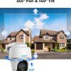 Cámara de seguridad inalámbrica para exteriores, sistema WiFi con energía solar, inclinación panorámica, visión nocturna 2K, conversación bidireccional, funciona con Alexa/Google Assistant/nube para videovigilancia, REOLINK Argus PT con panel solar - Imagen 2