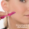 Schick Hydro Silk Touch-Up Herramienta de dermaplaning exfoliante multiusos, maquinilla de afeitar para cejas y maquinilla de afeitar facial con cubierta de precisión, 3 unidades (el embalaje puede variar) - Imagen 5