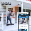 Cámara de seguridad para exteriores con aplicación de teléfono, cámara de seguridad para el Home & Kitchen 1080P IP66 resistente al agua con detección de sonido/movimiento, visión nocturna, audio bidireccional, servicio en la nube y almacenamiento SD local, cámara IP enchufable - Imagen 3