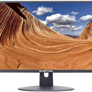 Sceptre Monitor LED profesional delgado de 24 pulgadas, 75 Hz, 1080p, 2 altavoces integrados HDMI VGA, máquina negra (serie E248W-19203R) - Imagen 4