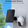 Cámara de seguridad inalámbrica para exteriores, sistema WiFi con energía solar, inclinación panorámica, visión nocturna 2K, conversación bidireccional, funciona con Alexa/Google Assistant/nube para videovigilancia, REOLINK Argus PT con panel solar - Imagen 4