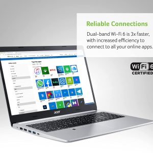 Acer Aspire 5 A515-46-R3UB | Pantalla IPS Full HD de 15,6" | Procesador móvil AMD Ryzen 3 3350U de cuatro núcleos | DDR4 de 4 GB | SSD NVMe de 128 GB | WiFi 6 | KB retroiluminada | FPR | Amazon Alexa | Windows 11 Home en modo S - Imagen 7