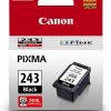 Cartucho de tinta negra Canon PG-243 compatible con impresoras iP2820 MX492, MG2420, MG2520, MG2920, MG2922, MG2924 MG3020, MG2525, TS3120, TS302, TS202 y TR4520