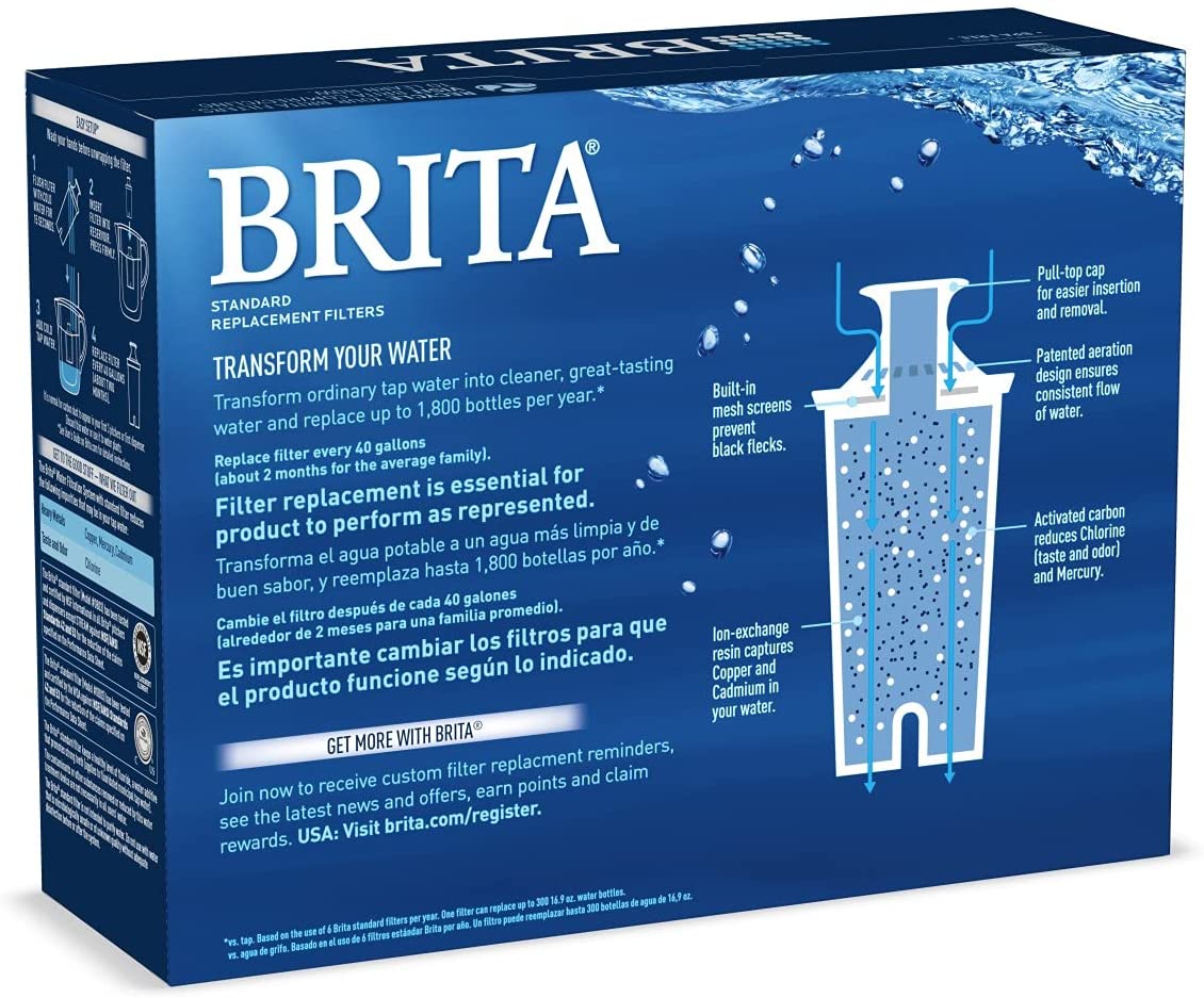 3 Universal Filtros para Brita Maxtra PearlCo Unimax cartuchos de filtro de  agua