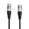 Amazon Basics XLR macho a hembra cable de micrófono - 3 pies, paquete de 2, negro - Imagen 3