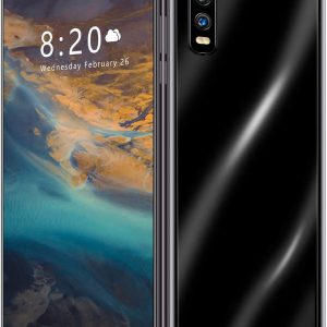 WYXR X2 Pro+ Telefono Movil, 6GB+128GB Móvil Android 10 4G Smartphone Dual SIM, Pantalla HD+ de 6.7″ 5600 mAh Bateria Triple Cámara Trasera de 32MP, Face ID,Black