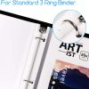 KTRIO Protectores de hojas de 8.5 x 11 pulgadas, protectores de página transparentes para carpeta de 3 anillas, fundas de plástico para carpetas, protector de papel de carga superior, tamaño carta, paquete de 100 - Imagen 5