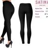 SATINA Leggings de talle alto para mujer - Leggings suaves para mujer en capri y largos completos - Tallas regulares y grandes en 25 colores - Imagen 2