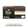 Peet's Coffee, Major Dickason's Blend - Café tostado oscuro - 75 cápsulas K-Cup para cafeteras Keurig (1 caja de 75 cápsulas K-Cup) - Imagen 2