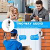 Cámara de seguridad para exteriores, 1080P HD, inalámbrica, recargable, con batería, WiFi, cámara de vigilancia para el Home & Kitchen con impermeable, visión nocturna, detección de movimiento, audio de 2 vías y almacenamiento SD - Imagen 6