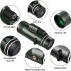 Telescopio monocular Pankoo 40X60 Monocular de alta potencia para adultos con adaptador de teléfono, trípode y correa de mano Monocular de visión nocturna baja equipado con prisma BAK4 para observación de aves Caza Viajes Concierto - Imagen 6