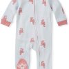 Pijama para dormir y jugar para bebés de Burt's Bees, 100 % algodón orgánico, mono de una pieza, pijama con cremallera frontal