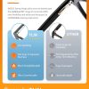TIJN, gafas de bloqueo de luz azul para mujeres y hombres, montura transparente, gafas cuadradas de empollón, gafas antirayos azules para pantalla de ordenador - Imagen 3