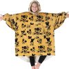 EL COMFY Original | Disney Mickey Mouse y Minnie Mouse Golden Harvest Comfy | Manta de microfibra y sherpa de gran tamaño, vista en tanque de tiburón, talla única