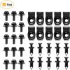 GOOACC GRC-70 35PCS Motor debajo de la cubierta Splash Shield Guard Body Bolts Parachoques Fender Liner Push Retainer Fastener Rivet Clips