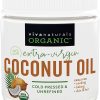 Aceite de coco orgánico, prensado en frío, aceite natural para el cabello, aceite para la piel y aceite de Home & Kitchen con sabor fresco, aceite de coco virgen extra sin refinar sin OMG (aceite de coco), orgánico USDA, 16 oz