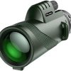 Telescopio monocular Pankoo 40X60 Monocular de alta potencia para adultos con adaptador de teléfono, trípode y correa de mano Monocular de visión nocturna baja equipado con prisma BAK4 para observación de aves Caza Viajes Concierto