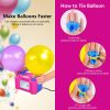 ID IDAODAN portátil de doble boquilla rosa roja 110 V 600 W bomba de soplador de globos eléctrico/inflador de globos eléctrico para decoración - Imagen 3