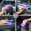 TICARVE Gel de limpieza para detalles de automóviles Masilla Limpiador de rejillas de ventilación de automóviles Masilla de limpieza Gel Herramientas de detalles automáticos Limpiador de interiores de automóviles Limpieza de polvo Barro para automóviles y limpiador de teclados Gel de limpieza Slime Púrpura - Imagen 4
