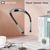 Glocusent Luz LED de lectura para el cuello, luz de libro para leer en la cama, 3 colores, 6 niveles de brillo, brazos flexibles, recargable, de larga duración, perfecta para leer, tejer, acampar, reparar - Imagen 6