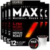 Cápsulas de café Maxwell House Max Boost Medium Roast K-Cup® con 1,75 veces más cafeína (paquete de 72 unidades, 6 cajas de 12 cápsulas)