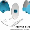 Rueda cortadora de pizza Kitchy con protector de cuchilla, rebanadora súper afilada y fácil de limpiar, acero inoxidable (azul) - Imagen 6