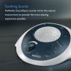 Máquina de sonido de ruido blanco de Homedics | Terapia de sueño portátil para el Home & Kitchen, la oficina, el bebé y los viajes | 6 sonidos naturales relajantes y relajantes, opciones de carga de batería o adaptador, temporizador de apagado automático | Sonido Spa Azul - Imagen 8