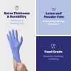 [Paquete de 100] Guantes desechables de nitrilo - Sin polvo ni látex - Grandes - Imagen 3